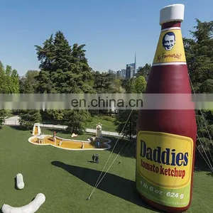 Promotion 30ft Tall Tomato Inflatable Ketchup Bottle for Advertising thumbnail-1