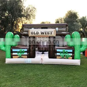 Inflatable Mechanical Bull Ride Machine Old West Rodeo Bull Riding For Sale thumbnail-3