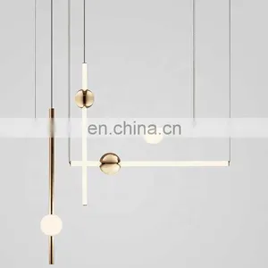 Zhongshan Post Modern Design Decorative LED Hanging Chandelier Pendant Light for Hotel thumbnail-1