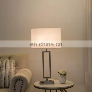 Modern Minimalist Hotel Table Lamp American Hotel Room Lobby Lamp Three Socket Lamp thumbnail-4