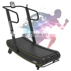 High Quality Self-powered Treadmill Life Fitness Semi-Commercial Treadmill Body Fit Fitness Curved Treadmill thumbnail-1