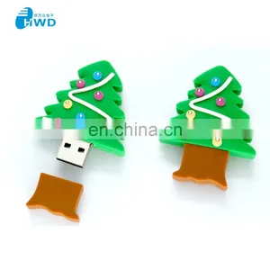 Pvc Mold for Christmas Good Quality Usb Flash Drives 2/4/8/16G Full Capacity Usb Flash Memory Drives Usb Stick thumbnail-1