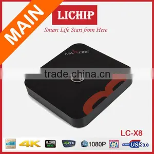 Smart Android 4K A80 Chip H.265 3D USB3.0 LC-A80 TV Box thumbnail-1