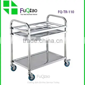 Factory Price High Quality Metal Hotel Service Large Dinner Trolley With Wheel thumbnail-1