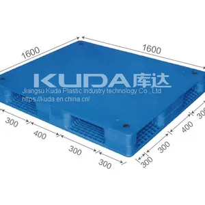 Leading Pallet Supplier of China Good Quality 1616A PBSM PLASTIC PALLET（BUILT-IN STEEL TUBE） thumbnail-1