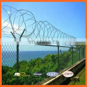Stainless Steel Hot Dipped Galvanized Concertina Razor Blade Barbed Wire Mesh Fence Low Price thumbnail-2