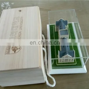 Handmade Miniature School Building Model , Led Light Handicraft thumbnail-4