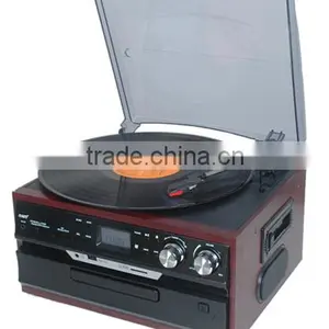 TR-17CD:Turntables With Vinyl Records Player Usb Record CD AM FM Radio Cassette thumbnail-4