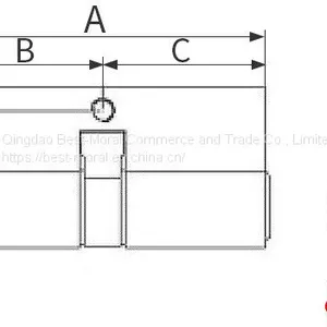 Anti-theft Rust-proof Gold Color Oval Thumbturn Single Open Brass Lock Cylinder thumbnail-5