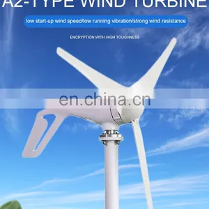 Hot Selling Household Wind Generator 200W 500W 1000W Horizontal Axis Small Wind Turbine Generator System Price thumbnail-3