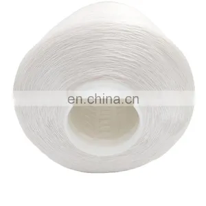 Hot Selling Recycled Raw White 100% Polyester Sewing Thread For Bags Shoes Mattress Quilting thumbnail-3