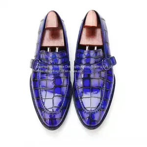 Goodyear Craft Imported Crocodile Leather Shoes 2022 Formal Dress Nile Crocodile Men's Leather Shoes Casual Suit Men's Wedding Shoes Men thumbnail-1