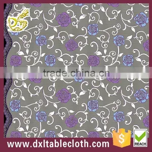 Vinyl Long Lace Tablecloth Roses 137cm*20m Roll thumbnail-2