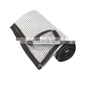 Aluminum Foil Shade Netting Insulation Shelter Reflective Tarpaulin Sheet Sun Proof Cool Down For Roof Balcony thumbnail-1