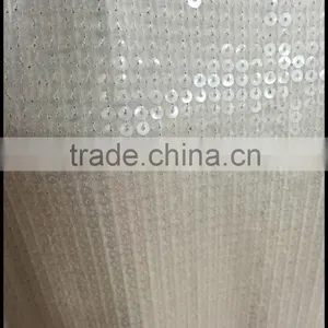 European Fashion Style Round Collar Short Sleeve Sequined White Blouse thumbnail-4