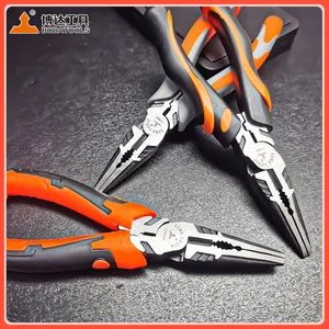 BODA-level Eccentric and Ergonomic Pointed Pliers Wholesale, OEM Customization, Multi-functional Wire Pliers. thumbnail-3