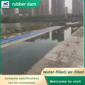 Landscape Rubber Dam, Inflatable Rubber Dam, Water-filled Retaining Dam, Slope Type, Support Installation thumbnail-1