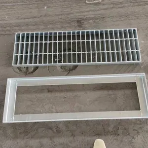 Hot-dip Galvanized Steel Grating, Industrial Drainage Ditch Cover, Sewage Treatment Ditch Cover, Trash Rack Grid. Customizable by the Manufacturer. thumbnail-5