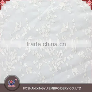 New Design Promotional Lighting and Soft Water Soluble Flower Embroidery Tulle Custom Lace Fabric thumbnail-1