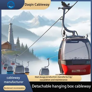 Dq Detachable Steel Cableway Eco-Friendly Commercial Outdoor Scenic Aerial Tramway for 5-10 Passengers Over 500kg Capacity thumbnail-4