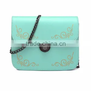 Elegant Cube Shoulder Bags Chain Shoulder Bag Ladies Dinner pu Handbag Women Bag thumbnail-1