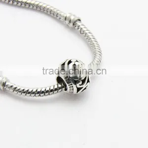 DIY Environmental Zinc Alloy Hot Selling Anti-silver Big Hole Metal Beads thumbnail-6
