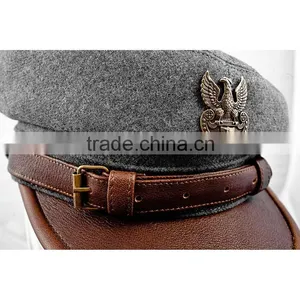High-end High Quality Custom Military Officer Cap Wholesale thumbnail-5