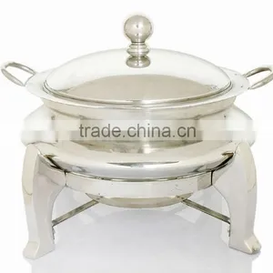 Steel Cheffing Dish, Wedding & Party Utensils, Food Serving Dish, Hot Keeping Dish, Catering Item, Hotel & Restaurant Utensils thumbnail-1