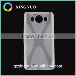 Slim Transparent Crystal Clear TPU Back Cover for Microsoft Lumia 950 thumbnail-1
