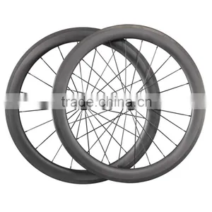 2016 On Promotion Carbon Road Bicycle Tubular Rims 56mm UD Matt Road Bike Wheels thumbnail-1