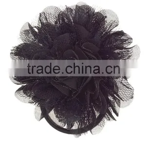 Organza Lace Flower Elastic/Hair Ties thumbnail-1