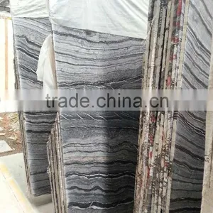 Black Tree Marble Slabs & Tiles, Chinese Black Marble, Black Polished Marble Floor Covering Tiles, Wall Tiles thumbnail-5