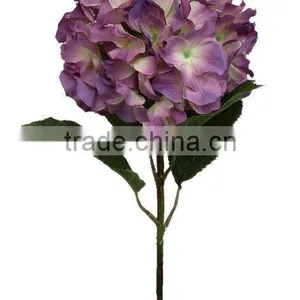 Artificial Flower : 43cm Hydrangea With 4 Leafs thumbnail-1