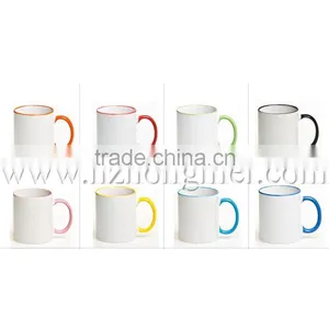 DIY 2015 Sublimation Mug,great A White Mug and Edge Color Mug for Heat Transfer ,inside Color Mug,beside Color Mug,ceramic Mug thumbnail-5