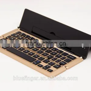 2015 Newest Design Universal Folding Bluetooth Aluminum Keyboard for All Tablets and Smart Phones thumbnail-4