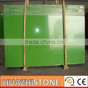 Xiamen Hot Sale Apple Green Artificial Marble Slab ,marble Flooring thumbnail-1