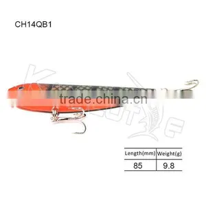 CH14QB1 Sharp Hook Pencil Bait Hard Fishing Lure Bass Pike Trout Fishing Bait thumbnail-1