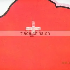 1/16" Plastic T-cock/quick T-connection/straight Tee thumbnail-1