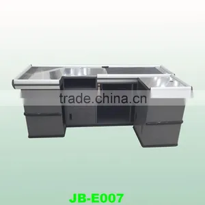 Electric Checkout Counter With Conveyor Blet With Dark Grey thumbnail-1