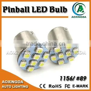 12V 13V 3528 8 SMD Bayonet Base #89 Pinball Led Bulb thumbnail-1