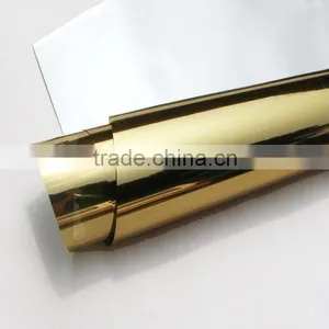UV Protective Self Adhesive Gold Color Window Film Heat Insulation Function Building Film thumbnail-1