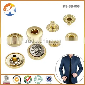 Double Colors Custom Push Metal Snap Button For Jackets thumbnail-5