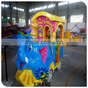 Hot Selling Children Playground Attractions Amusement Elephant Track Train Rides thumbnail-2