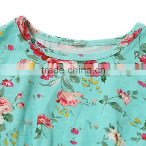 2016 New Arrival Soft Cotton Wholesale Floral Sleeveless Baby Girls Rompers thumbnail-4