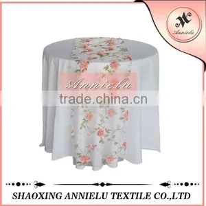 13"*108" Organza Embroidered Wedding Table Runner thumbnail-1