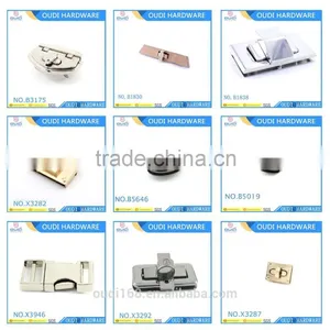 Unique Antique Brass Brush Turn Lock and Clasp for Bag Part Accessories thumbnail-1