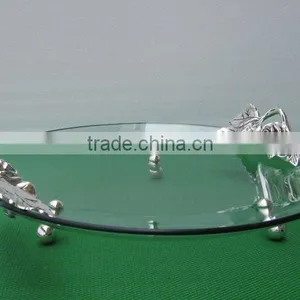 Oval Glass Tray thumbnail-1