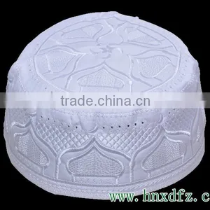 China Wholesale Embroidery Muslim Cap thumbnail-5