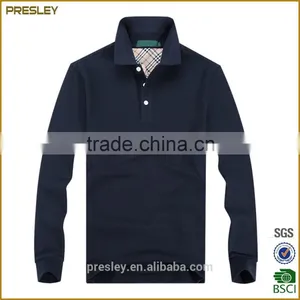 Presley Oem Hot Sale Custom Cotton Black Mens Polo Shirt With Cheap Price thumbnail-4