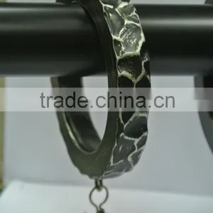Modern Curtain Rod Rings With Clips For 1", 1-1/4" and 1-1/2" Curtain Rods, Modern Window Treatments thumbnail-4